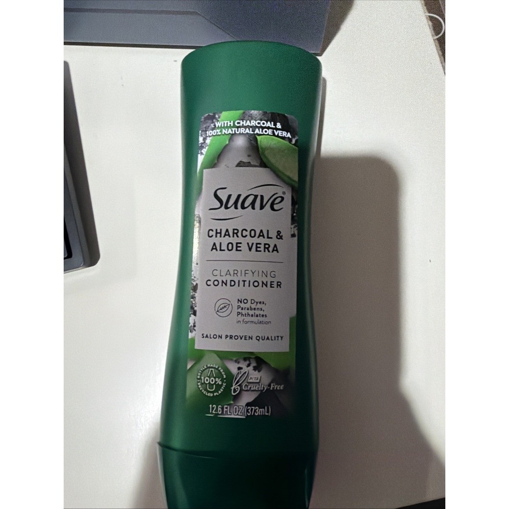Suave Paraben Free Clarifying Conditioner Charcoal & Aloe Vera 12.6 Fl Oz New
